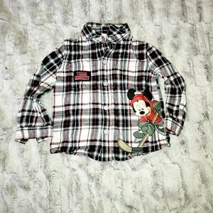 Disney Team Mickey Hockey Flannel 2t